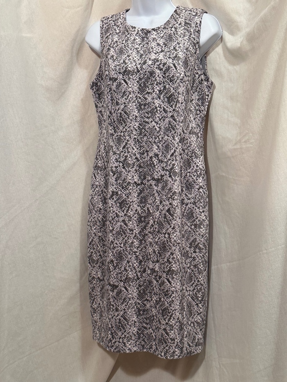 Calvin Klein gray sheath dress, 10